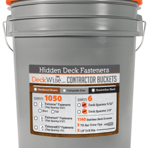 DeckWise Ipe Clip Extreme Short Hidden Deck Fasteners (Contractor Buckets 1050 Count)