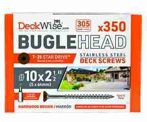 DeckWise Bugle Head Deck Screws 10x2-1/2"