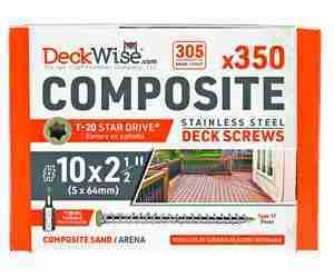 DeckWise Composite Screws (Brown 10-9x2-1/2")