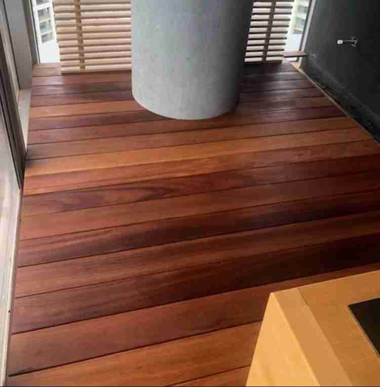 tropical hardwood as indoor flooring