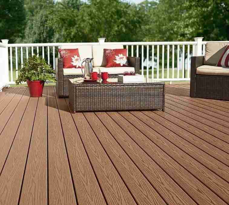 A deck made with composite 