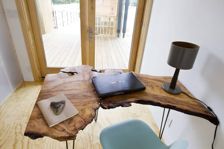 A table made of slabs