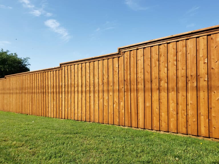 Board on Board Wood Fence
