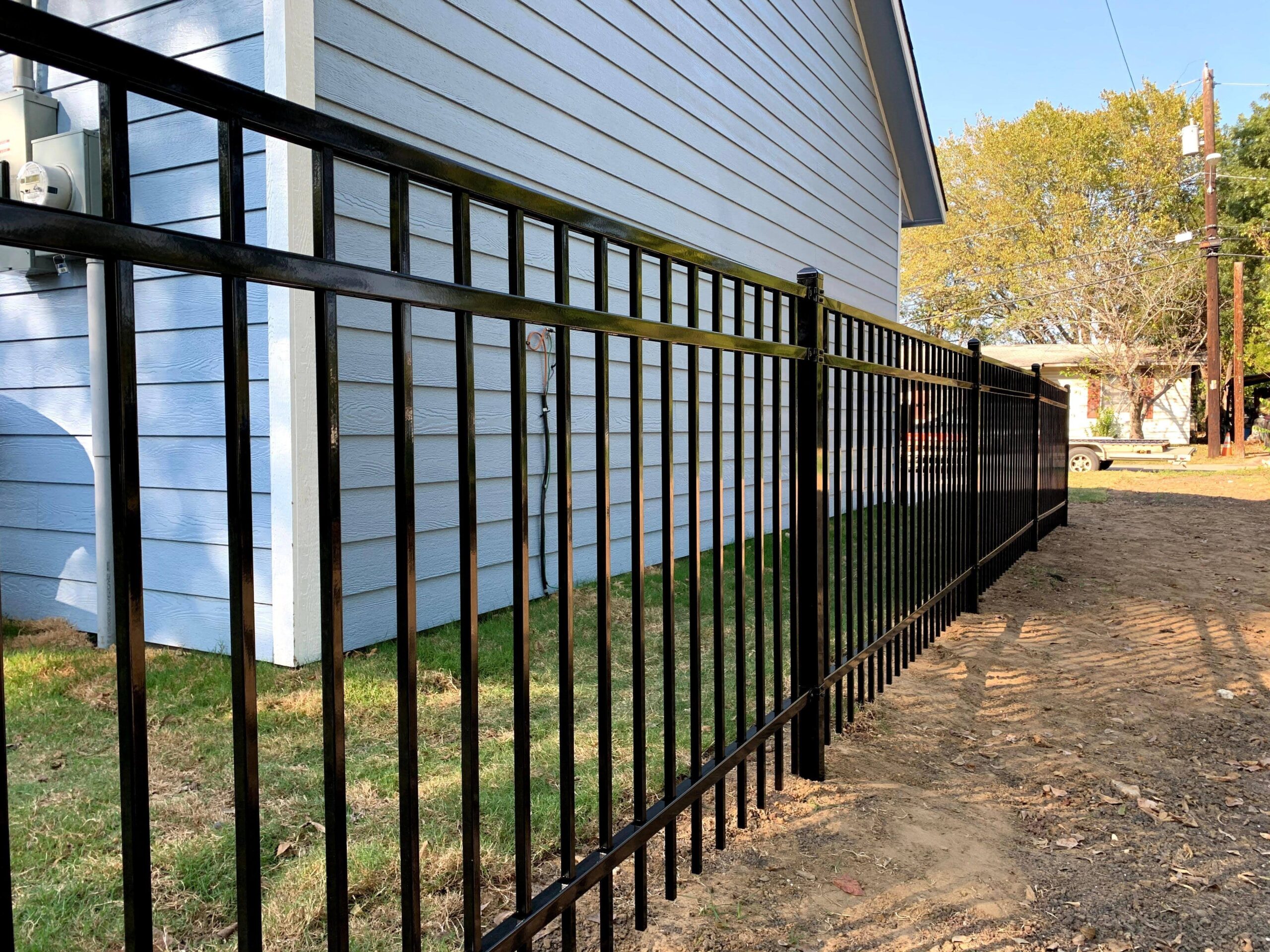 Steel fence panels