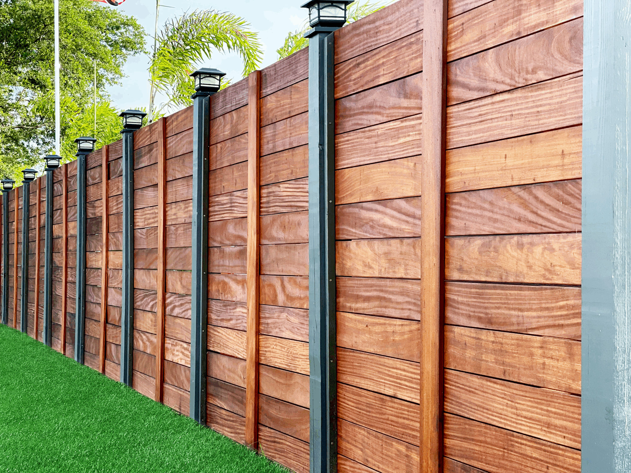 Cumaru fence