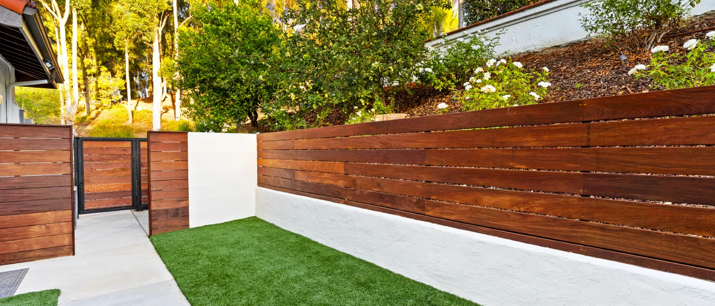 Ipe wood fence