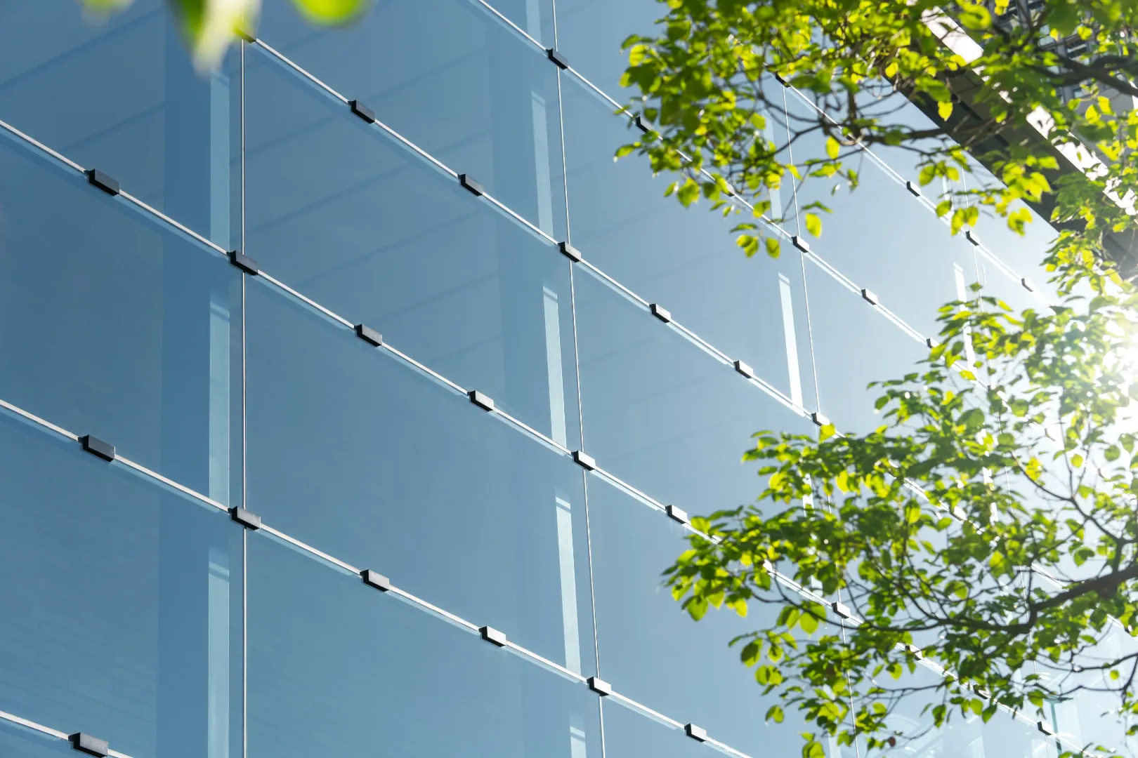 Glass Cladding on a building