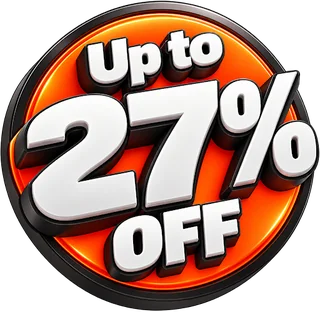 Up to 27% off