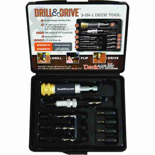 DECKWISE® DRILL&DRIVETM 3-IN-1 DRILL BIT SET