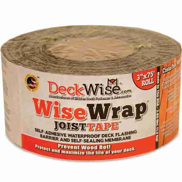 WiseWrap Deck Joist Flashing Tape - 3" x 75'